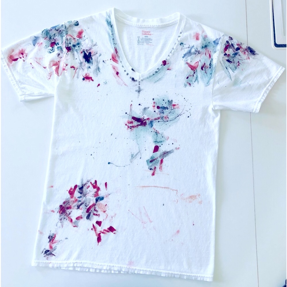 Painters, T 100% cotton white V-neck Painters T men’s size small. Pre-shrunk 1of